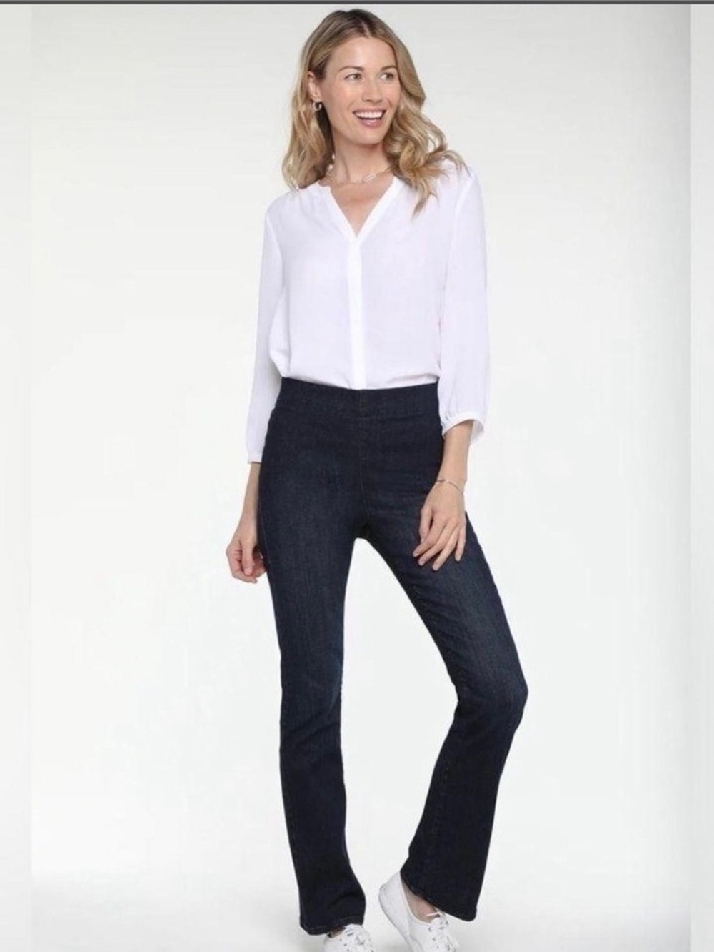 NYDJ Spanspring Pull-On Slim Bootcut Jeans PS 0P-2P-4P